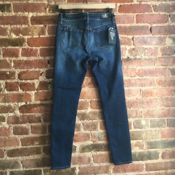 NEW PRPS Camaro Mid Rise Skinny Two Tone Size 27 Jeans - Picture 5 of 10